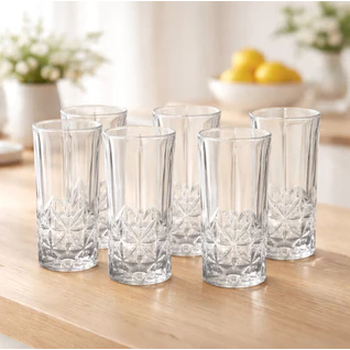 JOGO COPO DE VIDRO ALTO PARA DRINK - STELLA 360ml VIDRO - WOLFF