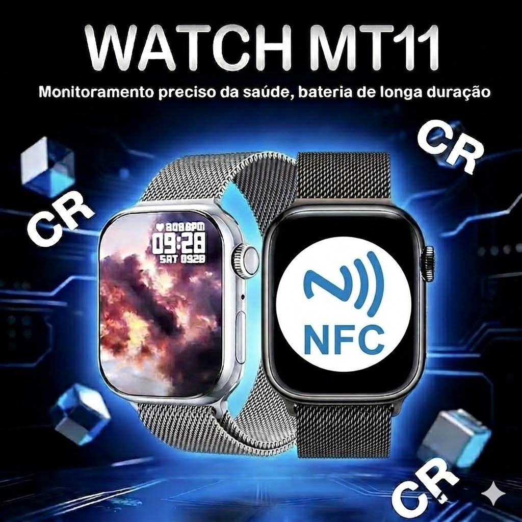Relogio Inteligente NFC Smartwatch Watch 10 PRO MAX Chamadas Esportivo Masculino Feminino