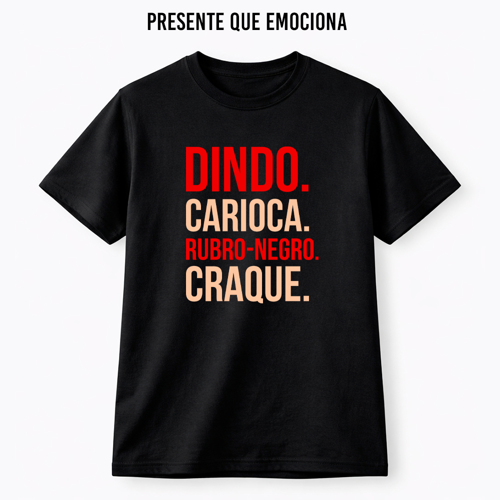Camisa Camiseta 100% algodão premium Dindo - Padrinho Time do Coração – Presente Perfeito Edição Exclusiva