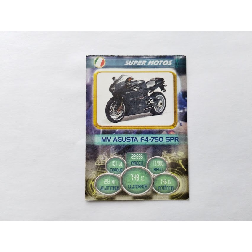 Card Hot Machine Super Motos: Mv Agusta F4-750 spr