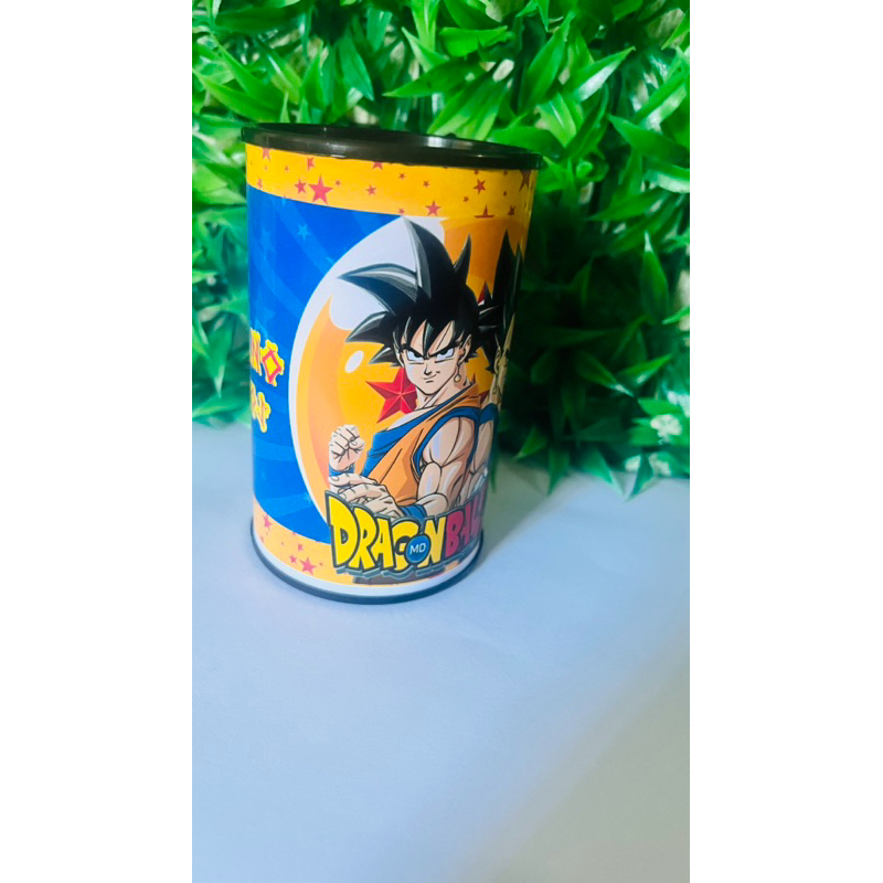 cofrinho de papelao  personalizado tema dragão ball z dragon ball z
