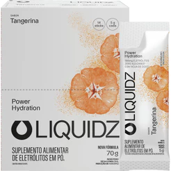 LIQUIDZ® - Eletrólitos Zero Açúcar - Tangerina -14 sachês