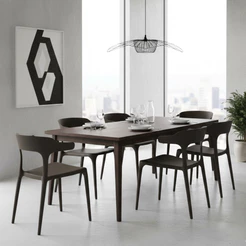 Kit com 6 Cadeiras Chifre Empilháveis para Sala de Jantar, Cozinha e Espaços Gourmet