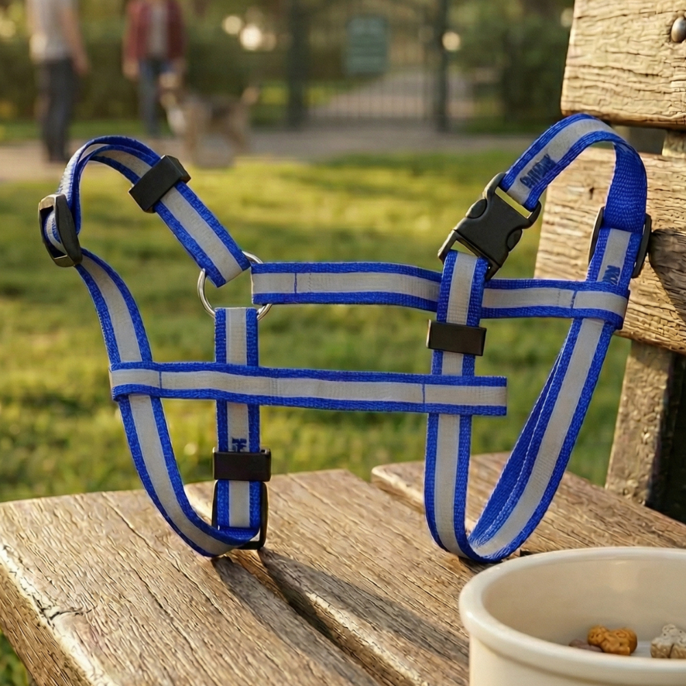 Peitoral para Cachorro com Guia Refletiva Ajustável | Coleira Anti-Puxão Confortável e Segura em Oferta na Shopee