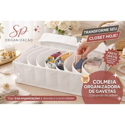 kit c/10 colmeias organizadoras de gavetas TNT gr80