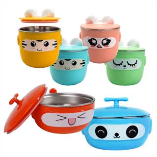 Caneca Tigela Inox Térmica Portátil Aprendizado Infantil Introdução Alimentar Antivazamento em Oferta na Shopee