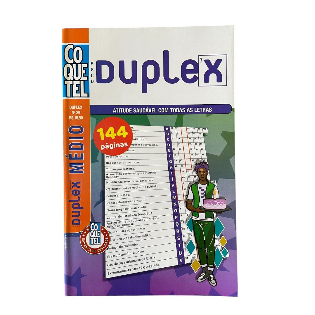 Livro coquetel Duplex - nível médio N 39 (novo)