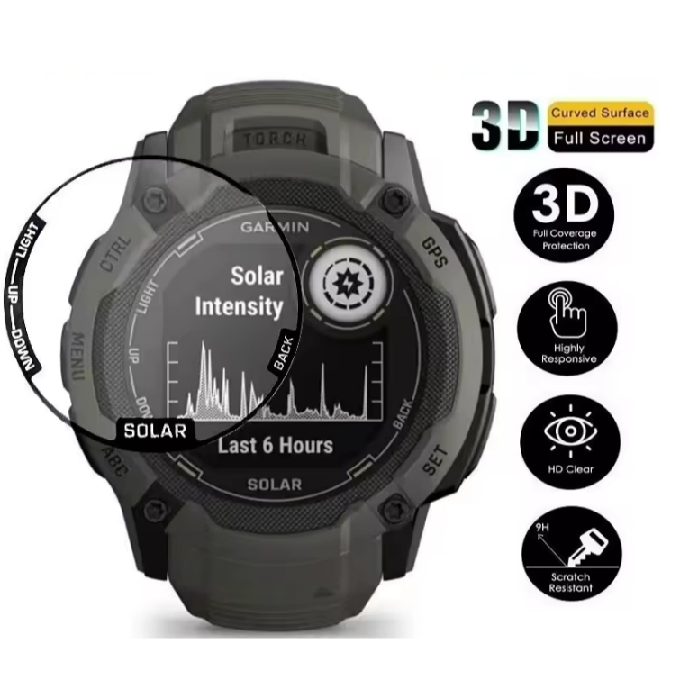 Película Protetora 3D Compatível Com Garmin Instinct 2
