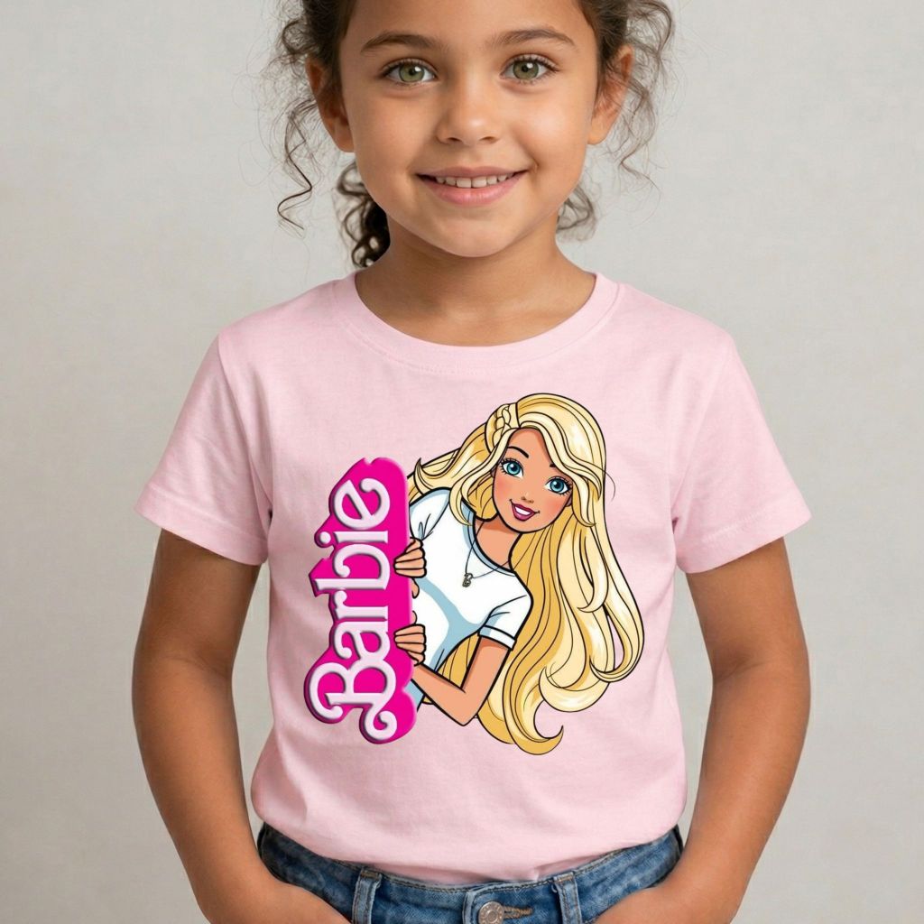 Camiseta Infantil Menina Estampa Desenho Algodão 100% Premium Blusa Juvenil Feminina Confortável