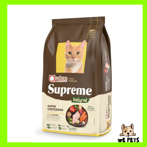 Ração 10,1kg Quatree Supreme para Gato Castrado Frango e batata doce