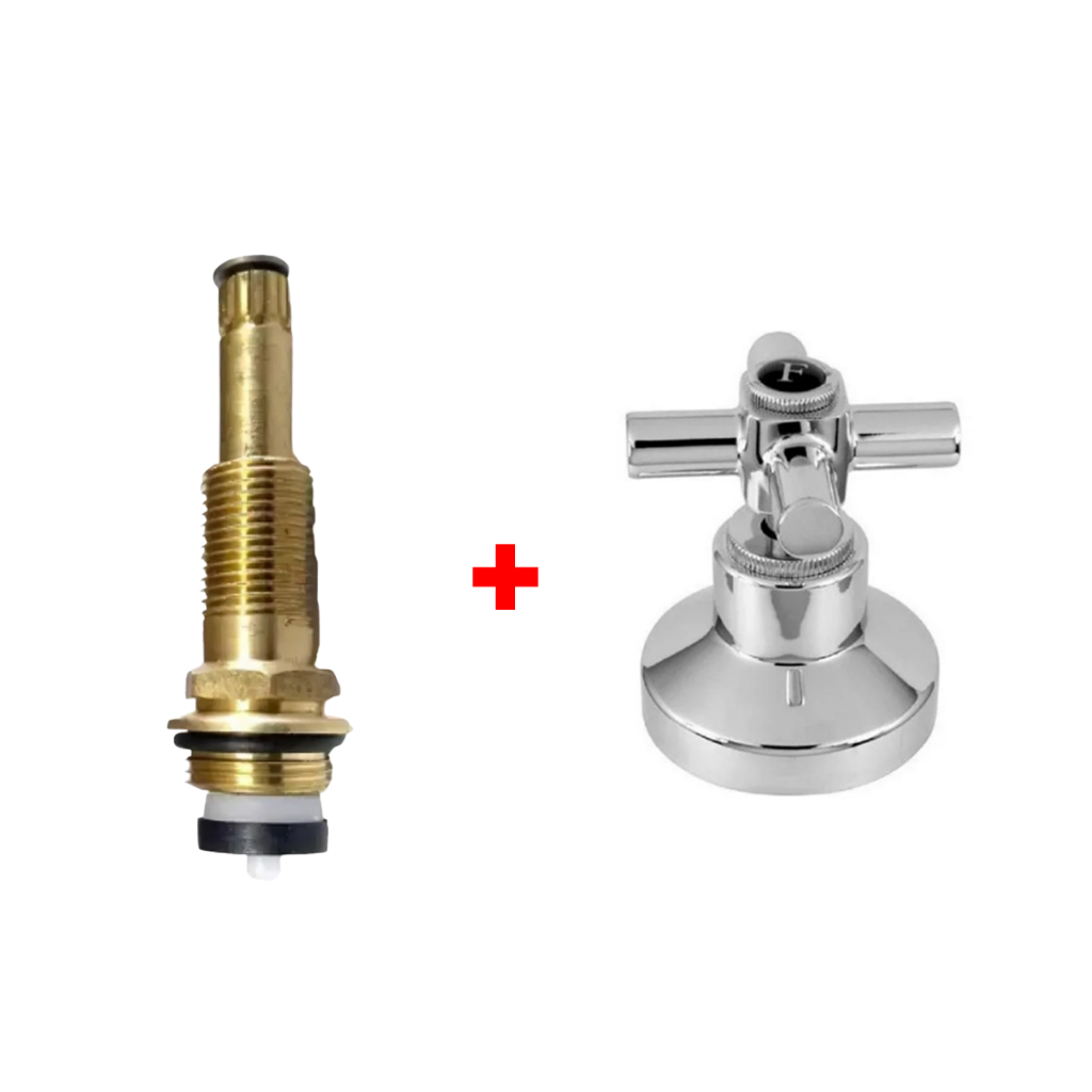 KIT REPARO REG. SOBE E DESCE ROSCA 2/M18 + Acab. Reg. Abs C31/C34 Padrão Deca/DOCOL/KELLY 3010ADD34