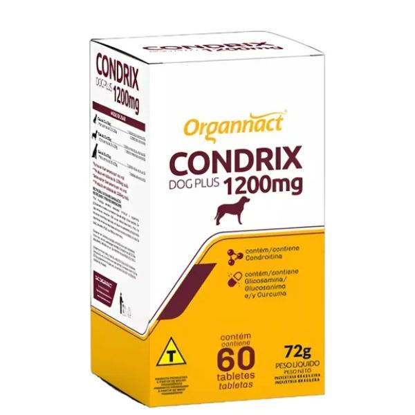 Condrix Dog Tabs 1200Mg 60 Tabletes Orga Condro Glicosamina em Oferta na Shopee