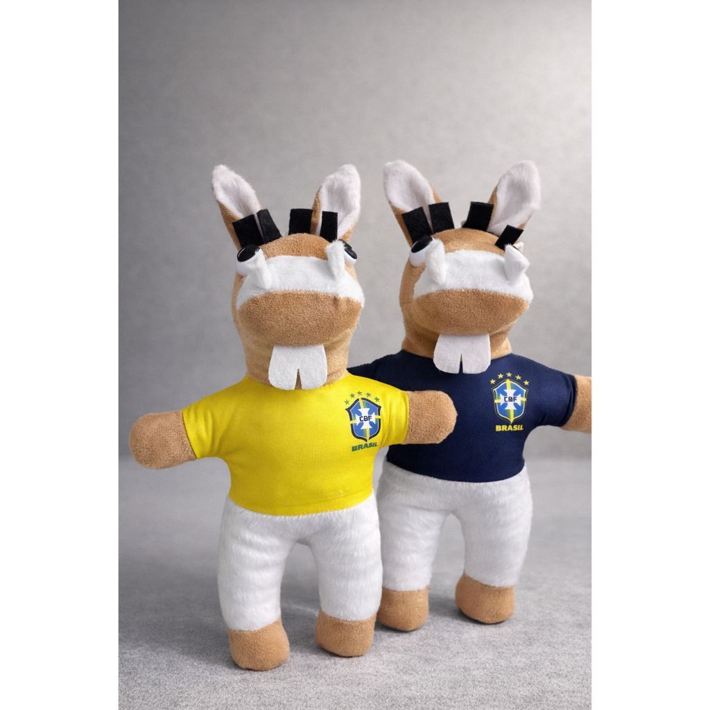 Pelúcia cavalinho do fantástico seleção brasileira sport 32 cm