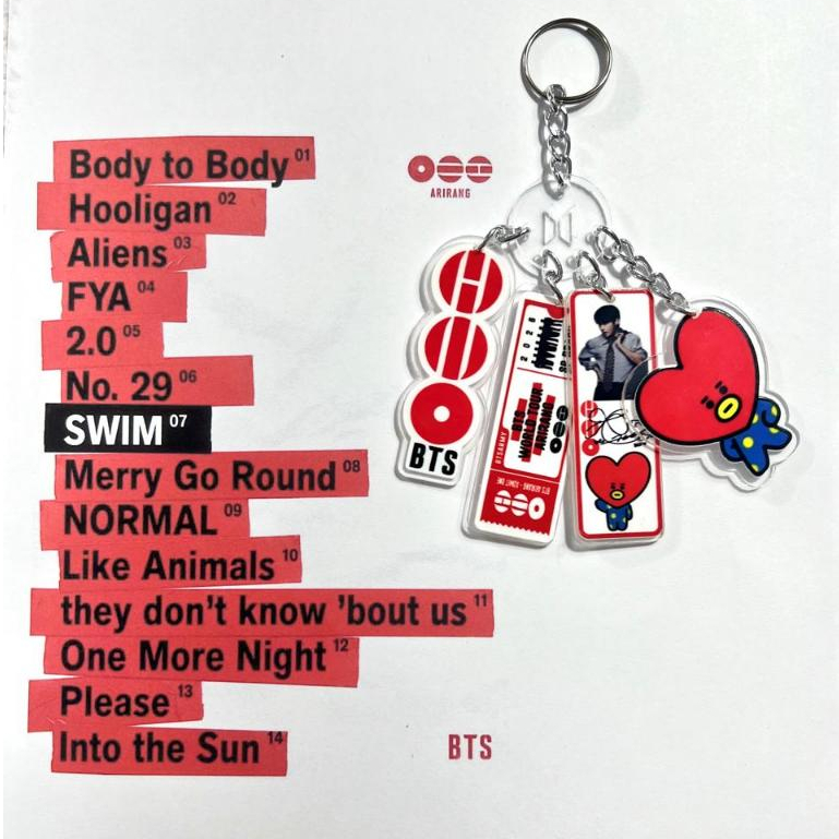 BTS Arigang new album, bts world tour Arirang, kit quatro chaveiros