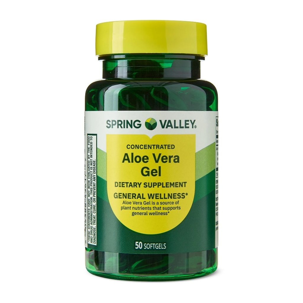 ALOE VERA SPRING VALLEY 50 SOFTEGELS IMPORTADO EUA
