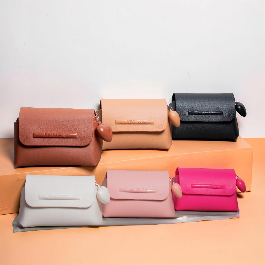 Bolsinha Feminina Pequena Suellen Coração Clutch Porta Maquiagem Day Store