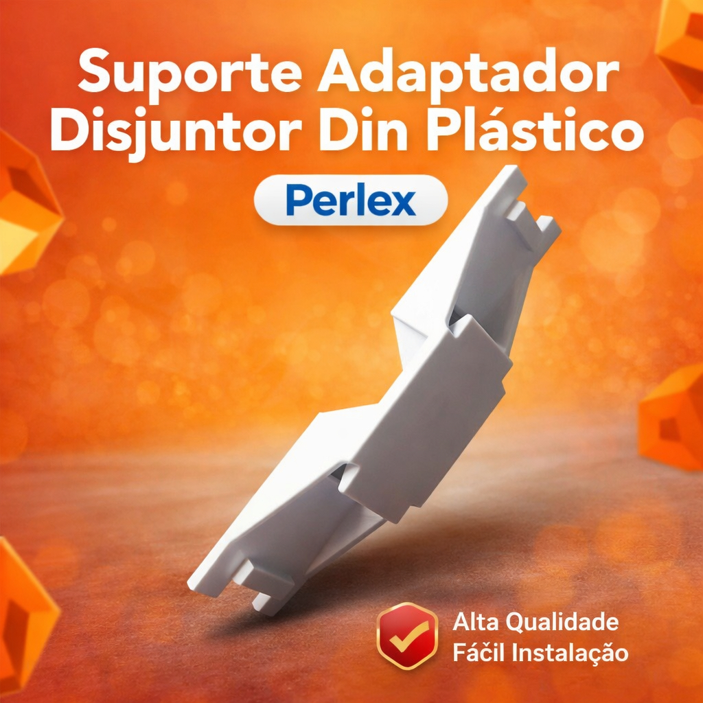 Suporte Adaptador Disjuntor Din Plástico - Perlex