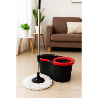 Mop Giratorio Com Balde Em Inox Limpeza Geral ALL Shop em Oferta na Shopee