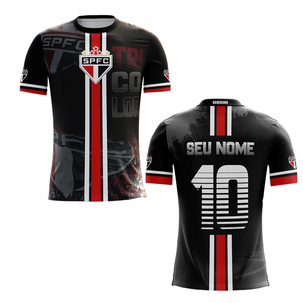 Camisa / Camiseta Torcedor Sao Paulooo Tricolor Paulista - Futebol - Soberano - Torcida - Tricolor do Morumbi