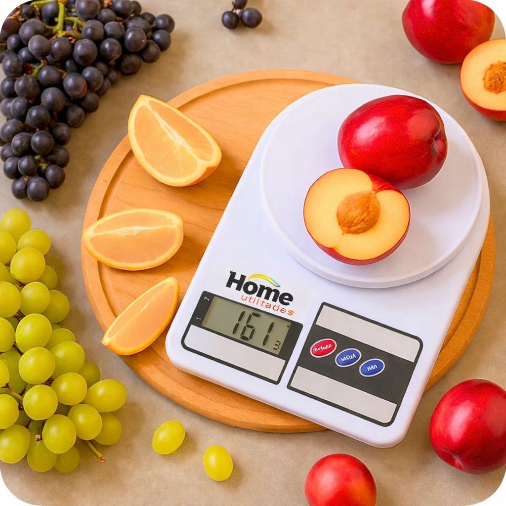 Balança Digital Cozinha 10Kg  Alta Precisão Alimentos - Confeitaria e  Nutrição