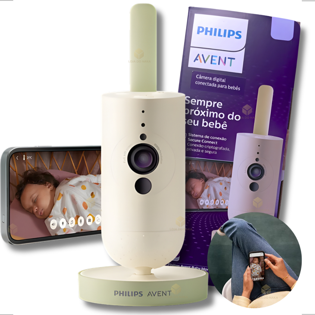 Baba Eletrônica Philips Avent Sem Fio Câmera Bebê Noturna HD