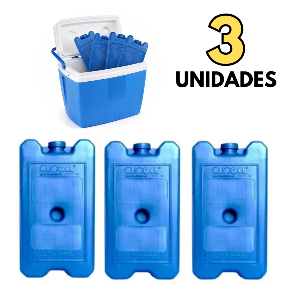 Gelo Reutilizável 200ml Para Cooler Bolsa Térmica Remédio 3 Unidades
