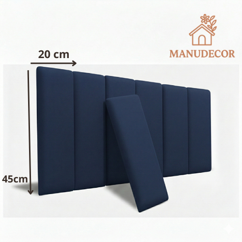 Cabeceira Cama Box Adesiva 60x20 Placa Modular Estofada Casal Solteiro King - ENVIO IMEDIATO!!!