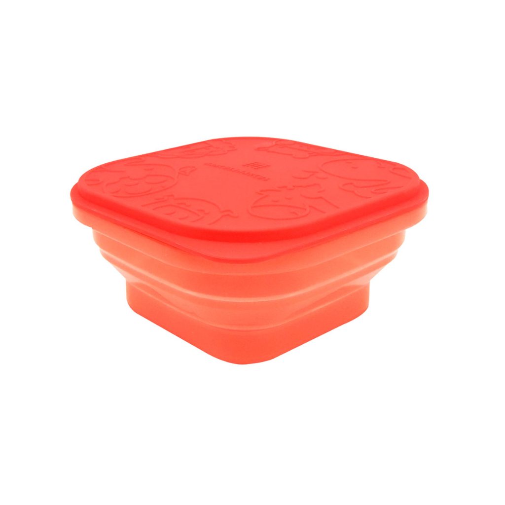 CONTAINER DOBRÁVEL COM TAMPA PARA REFEIÇÃO OU SNACK 400ML LEÃO MARCUS MARCUS