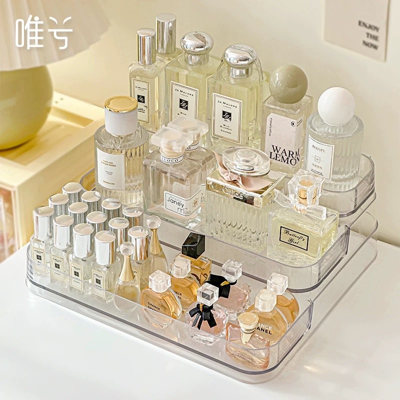 ✨Porta Maquiagem Organizador De Cosméticos Perfume Prateleira Multiuso 3 Andares