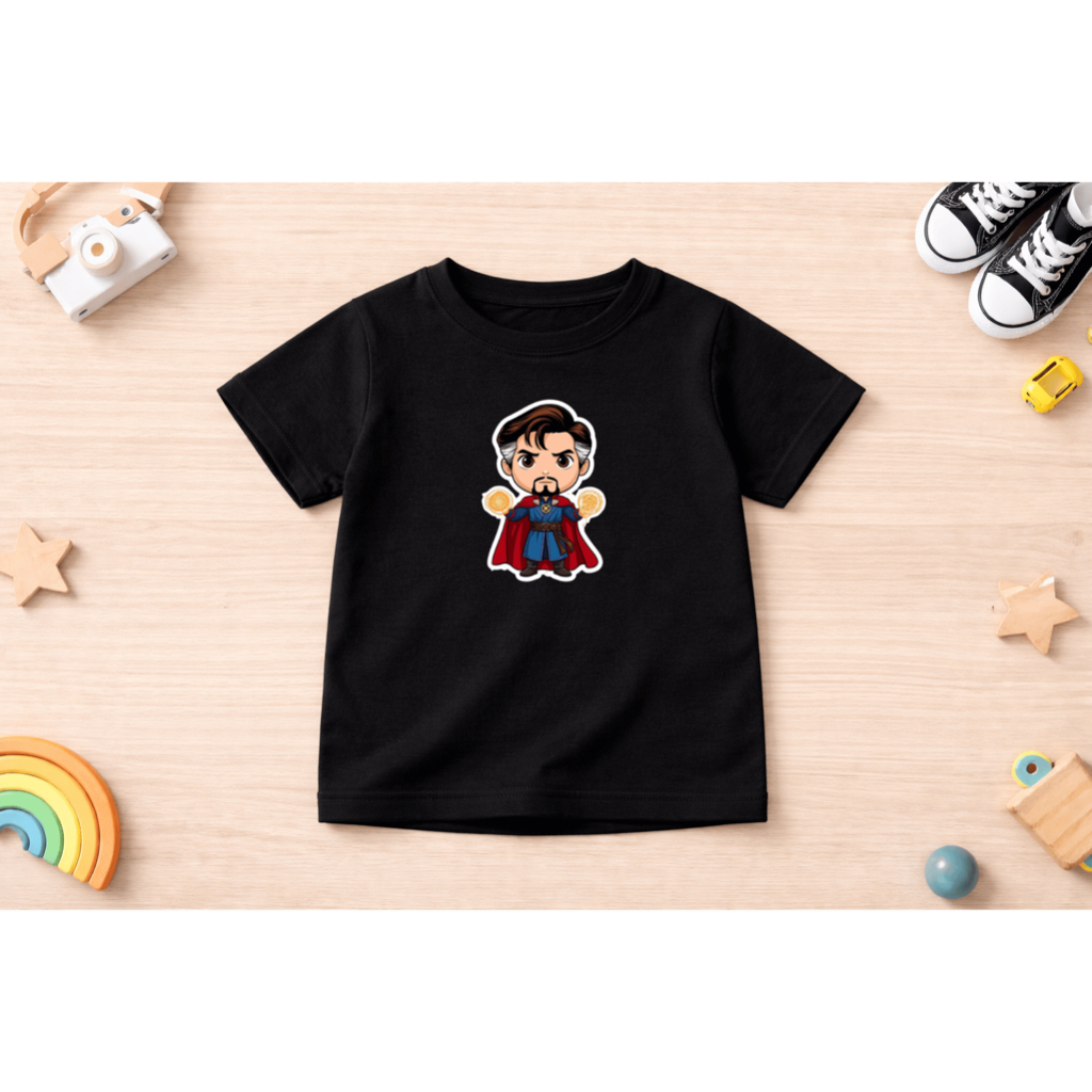 Camiseta Blusinha Infantil Doutor Estranho 100% Algodao Heróis Marvel Doctor Strange