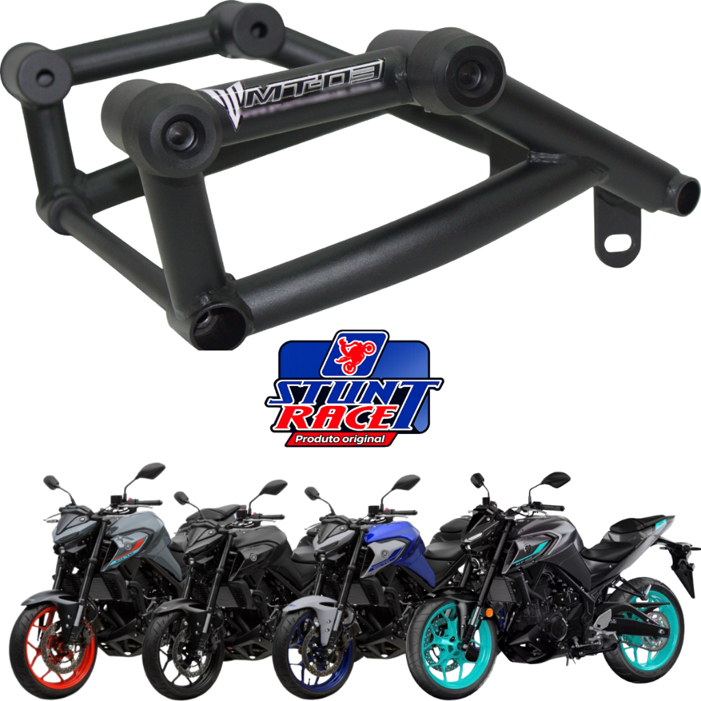stunt race original protetor de motor carenagem yamaha mt 03 ano 2016 a 2025/25 E 2026 2027 2028 stunt race