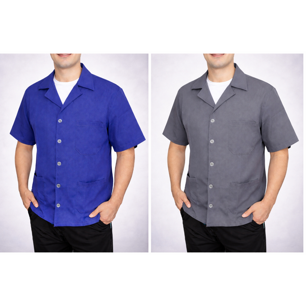 Jaleco Mecânico Profissional Manga Curta | Uniforme Industrial Reforçado