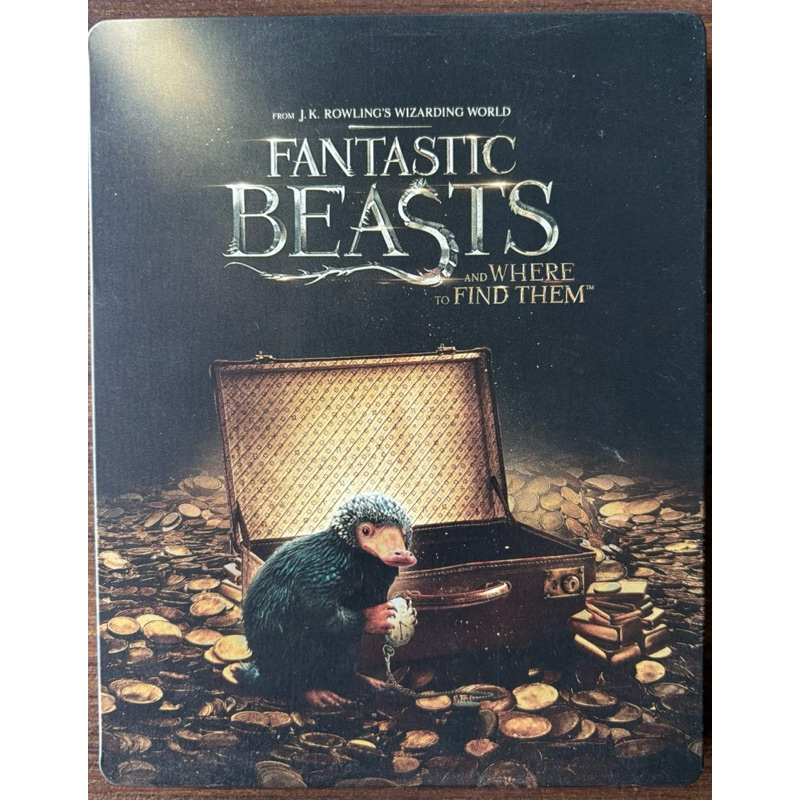 Blu Ray filme Steelbook Animais Fantásticos e ondem Habitam Harry Potter