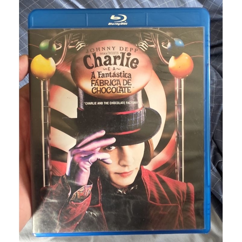 Charlie e A fantástica fábrica de chocolate (Johnny Depp, Tim Burton) - Blu ray importado (LEIA ANÚNCIO) Sem português