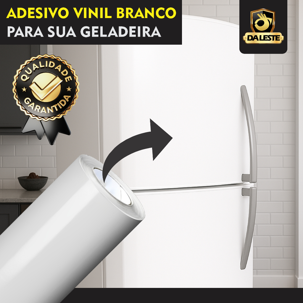 Papel Adesivo Vinil Branco Tipo Papel Contact Impermeável Para Envelopamento de Móveis Geladeira em Oferta na Shopee