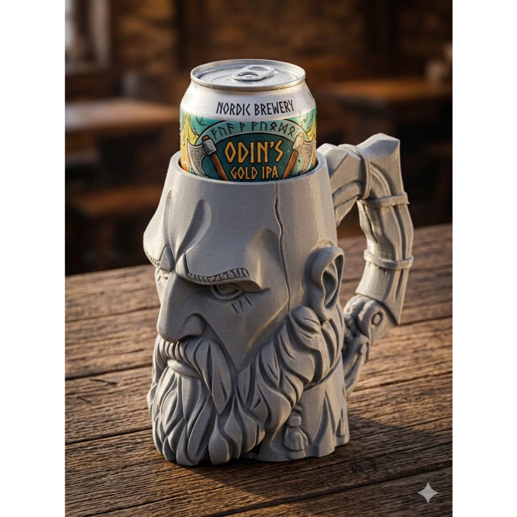 Porta Latão Odin – Design Nórdico Realista 473ml Alta Qualidade