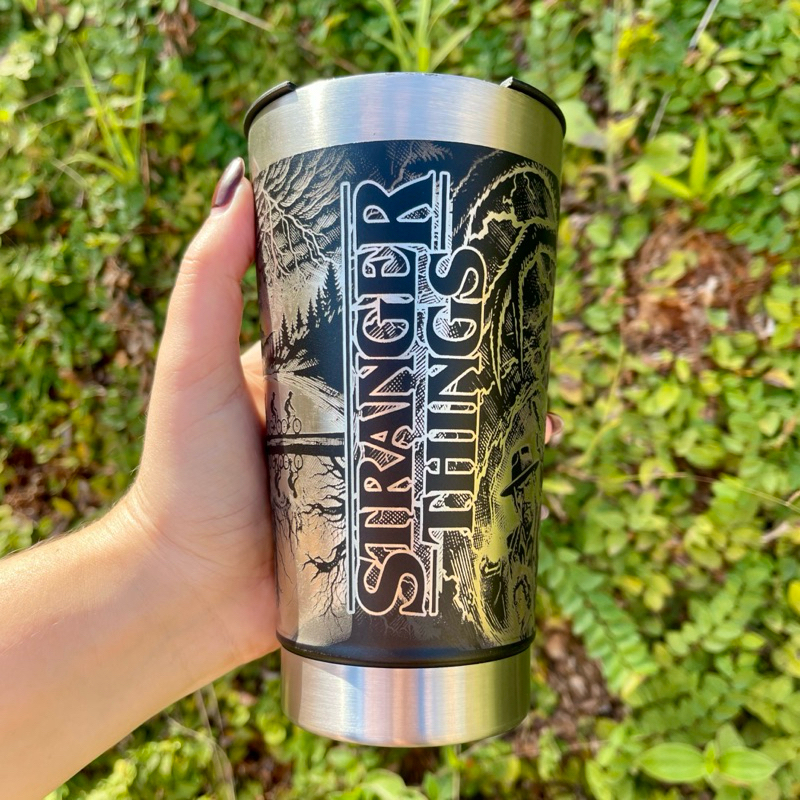 Copo Térmico STRANGER THINGS NEW Personalização em 360 Graus  473 ML