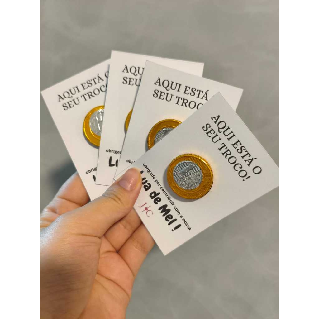 teg papelaria personalizada- seu troco casamento - lembrança