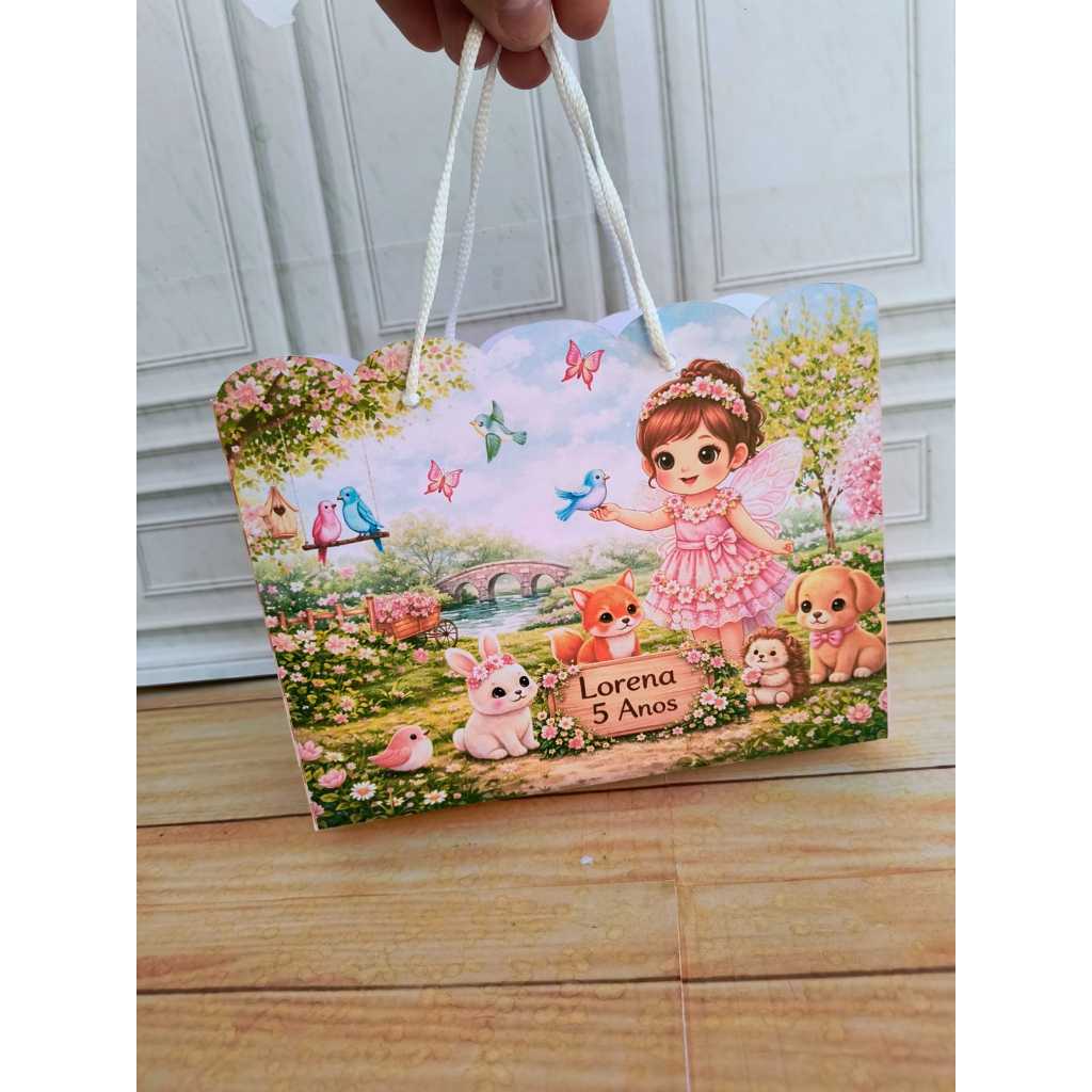 Sacola Personalizada Jardim Encantado 20x15x/7