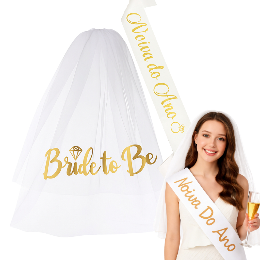 Faixa E Veu De Casamento Noiva Do Ano