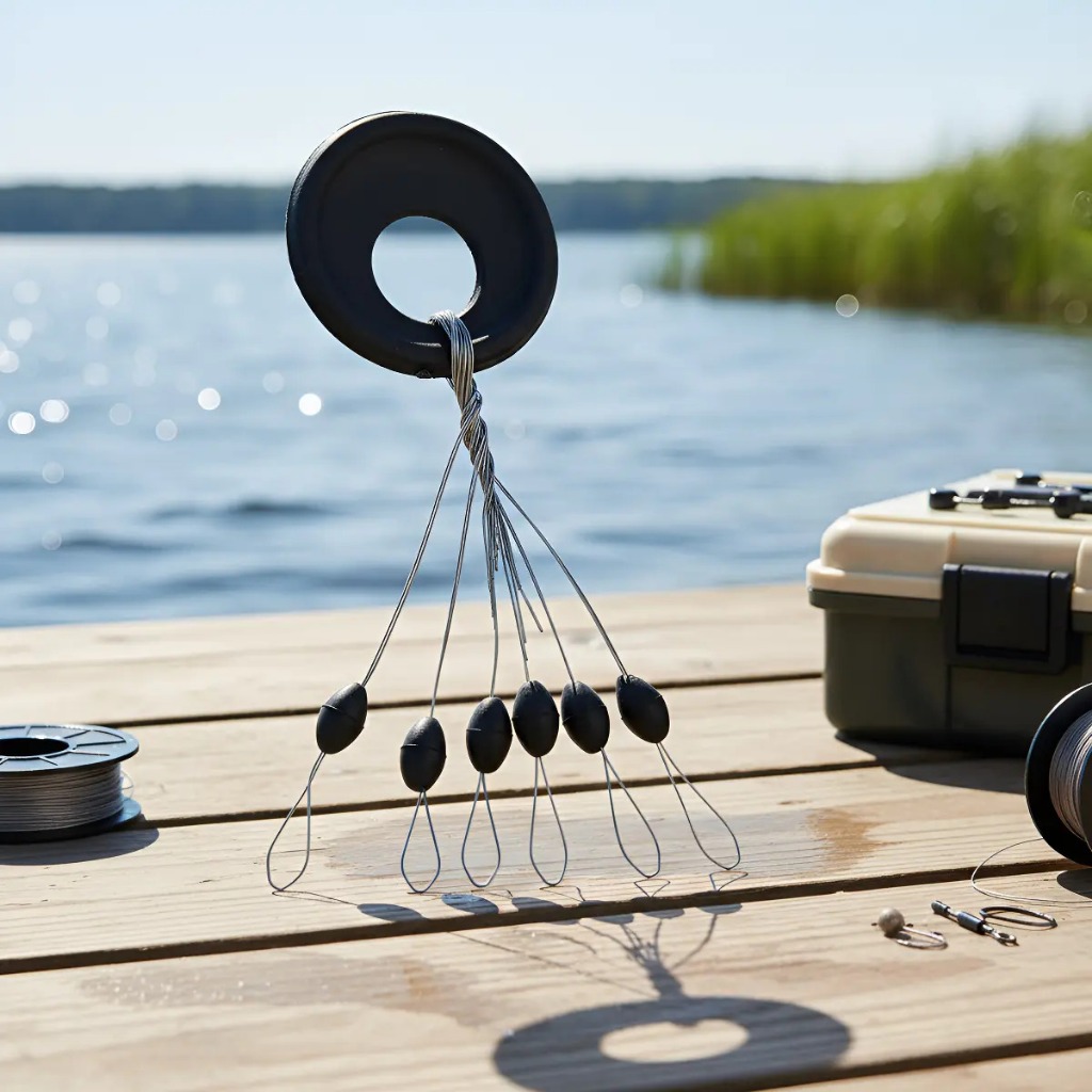 Kit C/ 600/120/ 60 Stopper Pesca Stop Borrachinhas Linha Trava Chumbo