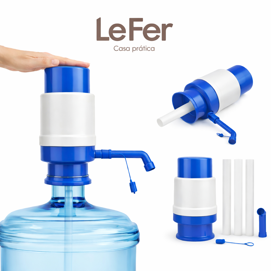 Bomba Manual Galão Água 10L 20L com Bico Antirrespingo e Tampa Higiênica Universal em Oferta na Shopee