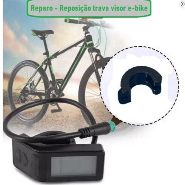 Reposição de trava visor/display e - bike OGGI - trava do eletrônico guidão