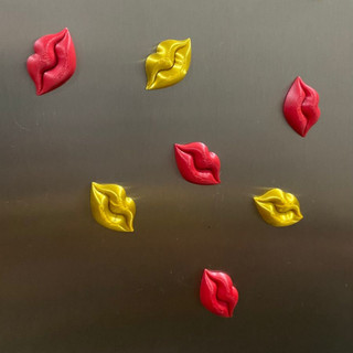 imã de geladeira decorativo, boca beijo imã, kit 10 peças, imã criativo, decoração cozinha, imã moderno, imã divertido