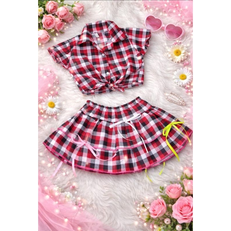 conjunto infantil festa junina caipira xadrez menina quadrilha