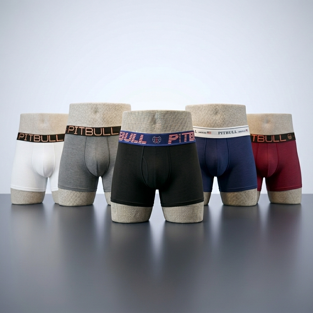 Kit 06 Cuecas Boxer Pitbull American - Coeca Box Masculino em Oferta na Shopee