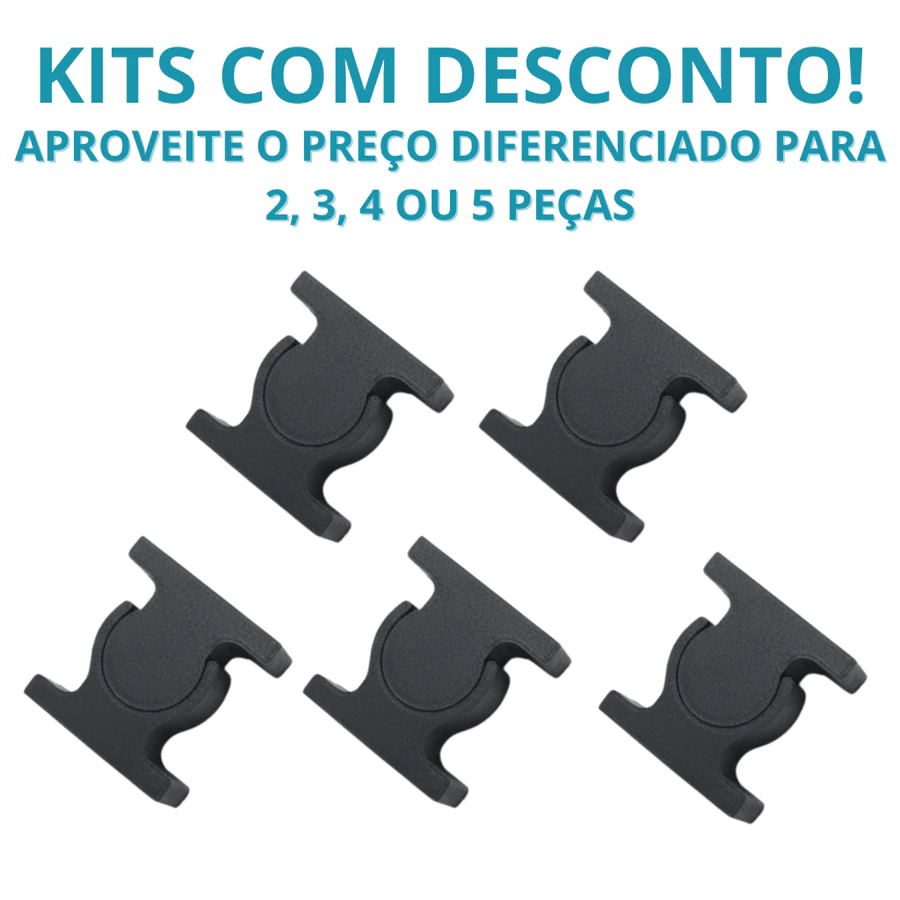 Trava Para Porta Fixador Prendedor de Porta Acompanha Fita Dupla Face