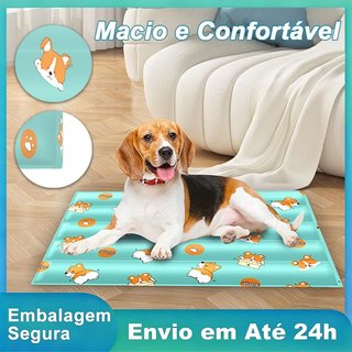Tapete Pet Gelado 60x90cm para Cachorros e Gatos Macio Confortável Durável
