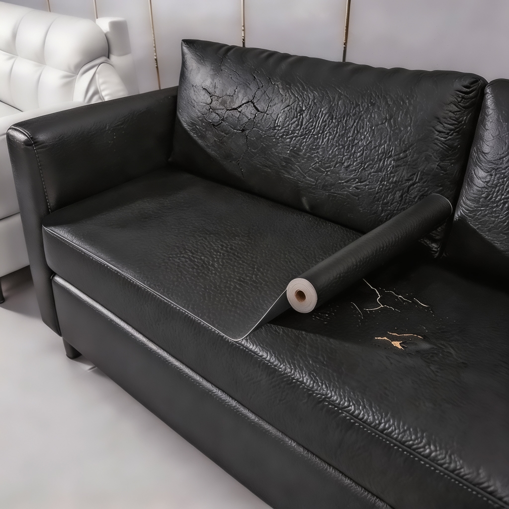 50cmx150cm Marrom Escuro Adesivo Auto-Adesivo de Tecido de Couro Sofá de Reparo de Sofá de Couro