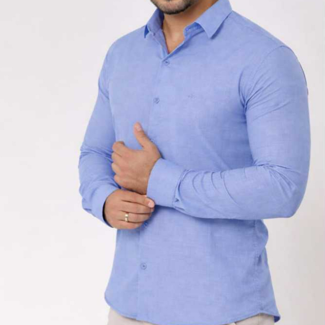 Camisa Linho Premium Social Manga Longa Oferta Imperdível